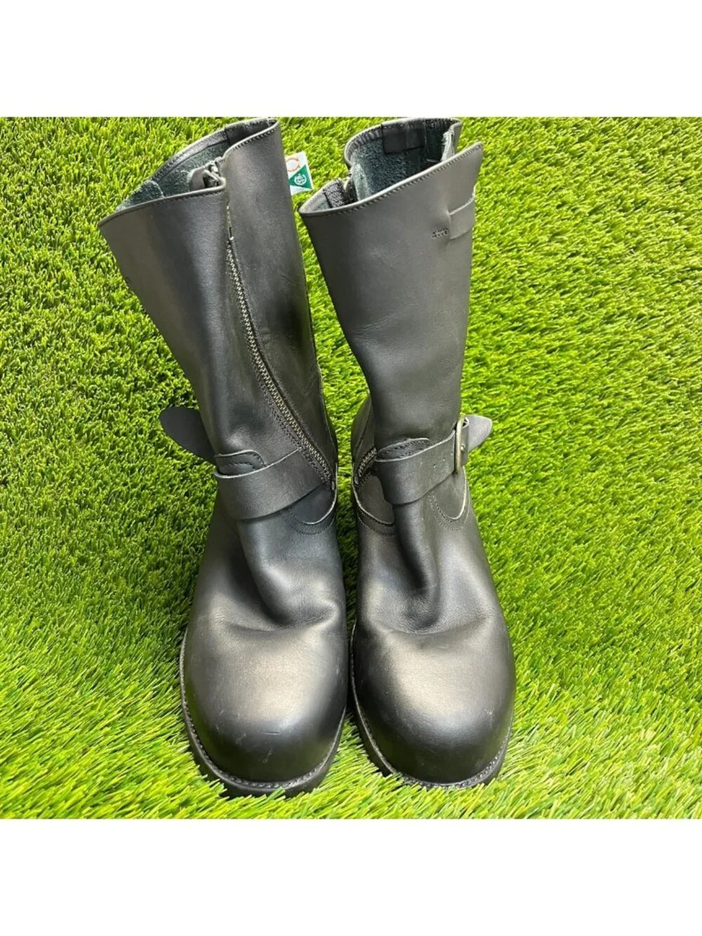 Mellow Walk Vanessa Womens Size 8.5 Black Steel Toe Motorcycle Engineer Boots